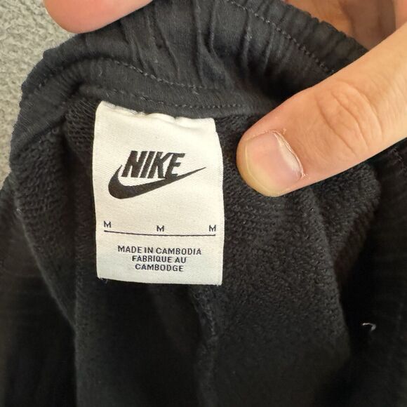 Nike‎ Shorts Women’s M Black Sportswear Club Fleece Drawstring - Picture 5 of 6
